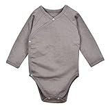 Dordor & Gorgorベビー着物Onesies、有機コットン カラー: グレー