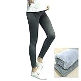 Spinas(スピナス) マタニティ 美脚 レギンス 裏起毛 で 柔らかい 伸びの良い素材です サイズ 調整 あったか ふわふわ 妊婦 産前 防寒 保温 選べる3カラー （ライトグレー、ダークグレー、