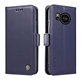シャープ AQUOS Sense8(SH-54D/SHG11/SH-M26)ケース 手帳型 シャープセンス8ケース sh-54dケース shg11ケース sense8スマホケース アクオスセンス8ケース 肌感レザー 携帯カバー 軽量 サイドマグネットスタンド機能【AQUOS Sense8 SH-54D/SHG11/SH-M26】ネイビー