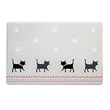 オカ(OKA)) 拭ける洗面台マット 約45cm×70cm グレー(キャット)(拭くだけ PVC ビニール) 4548622743906