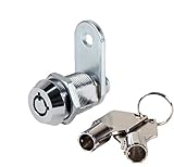 FJM Security MEI-2400AM-KA Tubular Cam Lock with 7/8" Cylinder and Chrome Finish, Keyed Alike [並行輸入品