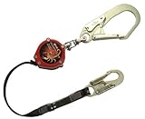 Honeywell PFL-6-Z7/9FT Miller Scorpion 9' Personal Fall Limiter with Rebar Hook and Swivel Shackle b