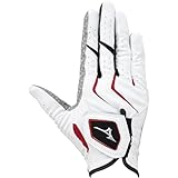 MIZUNO(ミズノ) ゴルフグローブ ダブルグリップ メンズ 右手用 ホワイト/レッド 23cm 5MJMR401