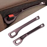 【クラウン 専用】隙間クッション 厚型 クラウン 専用ロゴ 隙間埋め 正・裏面取付可 クッション 車用 シートサイド クッション CROWN カスタム 17系 18系 20系 200系 210系 220系 適用 シート コンソール 隙間収納 落下防止 小物入れ 運転席+助手席 ロゴ左右対称設計 2本入り (ブラウン, クラウン 専用)
