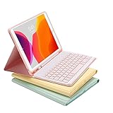 Fire HD 10 Plus/HD 10 2021 キーボードケース 女性 カラーキーボード カバー 保護ケース 可愛い Fire HD 10 タブレット 第11世代 Fire HD 10.1インチ Bluetooth キーボード マグネット 分離式 軽量 カラフル (ピンク)