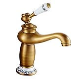 Fenteer 真鍮　タップシングル　レトロスタイル　蛇口　バスルーム　豪華　錆びない　簡単にクリーニング　全5色　 - ＃2
