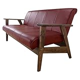 ソファ ソファー リビング レトロ調リクライニングソファ レッド SP-646 RE