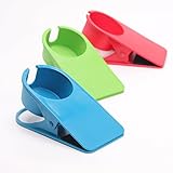 Merssavo 飲み物カップホルダークリップホームオフィステーブルデスクサイド巨大なクリップ飲料飲料ソーダコーヒーマグカップホルダーカップソーサークリップデザイン