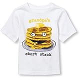 ザ・チルドレンズプレイス THE CHILDREN'S PLACE/ ショートスリーブパンケーキフェイスグラフィックティ ホワイト トップス半袖Tシャツ 12～18ヶ月【並行輸入】