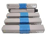 OKI用 W-Print TNR-C4KK1 C4KC1 C4KM1 C4KY1　4色セット　再生トナーカートリッジ　チップ付き　 C312dn/MC362dn/C511dn/C531dn/MC562dn/MC562dnw対応