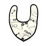 ampersand(アンパサンド) モノトーン柄スタイ　ブラック　90cm