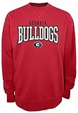 NCAA Georgia Bulldogsメンズ安全2クルーネックフリースシャツ、M、レッド