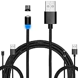 Goods Land 【 4点 セット 】 最大 2.4A マグネット USB 充電ケーブル 急速充電 スマホ スマートフォン 充電 ケーブル コード 【 1m 3本 + microUSB 】 GD-MCBL-4SET-C111-MICB