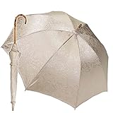 マサキ 日本製 傘 日傘 晴雨兼用 レディース 長傘 ジャガード 花柄 ローズ柄 532001 （ライトベージュ）