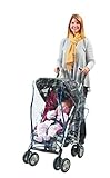 Comfy Baby! Universal Clear Waterproof Rain Cover/Wind Shield for Standard Stroller - with Front Zip