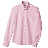 秋冬物 AITOZ アイトス  レディース長袖オックスボタンダウンシャツ AZ-7871 060ピンク M