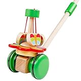 kishiya　手押し車　子供おもちゃ　知育玩具　木製 手押し車　積み木　歩行練習　ウォーカー　知育玩具　赤ちゃん　多機能　木製　カート　育児　ベビー　子供　サポーター　おもちゃ