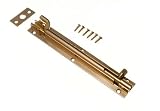 Lot of 20ドアバレルスライドボルトCrankedオフセット150 mm 6インチ真鍮+ネジ