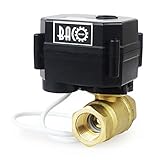 BACOENG 1/2" 真鍮電動ボールバルブ DC12V DN15 CR-01 ブラス 電動二方弁 水、石油、ガス