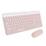 Logicool 静音 ワイヤレスマウス キーボード セット MK470RO ローズ 薄型 USB接続 小型 ワイヤレス マウス ワイヤレスキーボード 薄型 テンキー 無線 Windows Chrome Surface MK470 国内正規品