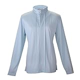 ユニワールド のらスタイル フェミニンハーフジップアップ NS-500 [Lサイズ] [UV加工] [吸汗速乾ハニカムメッシュ] [サックス]