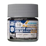 GSI クレオス(GSI Creos) アクリジョンカラーシリーズ ガンダムアッセンブルカラー ライトグレー 筆塗用 つや消し 10ml ホビー用塗料 NGA10