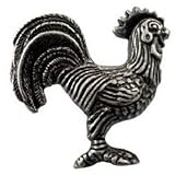 MNG Hardware 11011 2 1/4-Inch Rooster Left Cabinet , Satin Antique Nickel [並行輸入品]