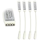 KAPATA LEDテープ RGB アンプ DC12V 3キーアンプ 5050SMD/3828SMD DCジャック 制御 3個セット