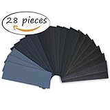 GOCHANGE 耐水サンドペーパー 14種類セット （120#150#180#240#320#400#600#800#1000#1200#1500#2000#2500#3000#）28枚入り(各2枚