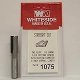 Whiteside Router Bits 1075 Straight Bit with 9/16-Inch Cutting Diameter and 1-1/4-Inch Cutting Lengt