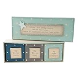 East of India Baby Boy Blue First Tooth Curl Gift Box