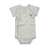 baby ampersand オーコットボディーシャツ　グレー　60cm