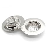 anti-blocking Strainer他の残留物浴室ツールEvery Good品質2pcsステンレス鋼シンクフィルタBathtub Drain Plug
