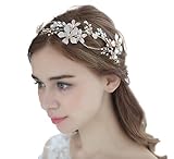ゴールド フラワー 花 髪 飾り ヘッド ドレス レディース ヘアアクセサリー 【J's select】