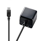 エレコム スマホ用AC充電器/CUBE/1A/microB/2.5m/ブラック