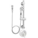 Speakman SM-7080-ADA-P Caspian Anystream Handheld Shower Head with Hose, Shower Valve, and ADA Adjus
