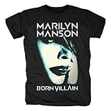 [ESTGC] Marilyn Manson マリリン マンソン ロック アメリカ 流行 欧米風 音楽 Tシャツ メンズ レディース プリント 夏服 トップス 半袖 無地 通気性 ファッション ゆったり おもしろTシャツ