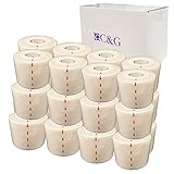 ヘリオ (HELIO) C&G ホワイトテープ 50mm×12m 24巻入 非伸縮 固定用テープ CG50WT-24