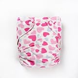 SUNNY BABY ワンサイズ布おむつカバー ハートいっぱい柄