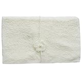 iEFiEL新生児赤ちゃんかぎ針編みニットモヘアラップ布with Flower Headdress カラー: ホワイト