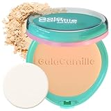 Gala Camille(ガラカミーレ) ロリポップUVプレストパウダー SPF50+ PA+++ (02 ローリーベージュ) UV フェイスパウダー 崩れない テカリ防止 日焼け止め イエローオークル 酸化亜鉛フリー 脂性肌 マット ローズエキス・ビタミンE配合 さらさら ウォータープルーフ メイクよれ防止 毛穴カバー 化粧直し 紫外線カット UVケア ナチュラル ノーファンデ パフ・鏡付き ベースメイク 小麦肌 メンズ ユニセックス タイコスメ 10g