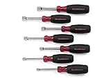 GearWrench 82765 7 Piece Full Hollow Shaft Cushion Grip Nut Driver Set SAE [並行輸入品]