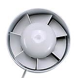 TeFuAnAn ダクトファン ダクト換気扇 有圧換気扇 パイプ換気扇 中間取付形パイプファン 台所用換気扇 　多風量 省エネ　 低騒音 台所用、トイレ用換気扇 3サイズ可選
