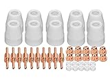 CUT40 プラズマ カッター 切断機 トーチ 消耗品 ノズル カップ チップ カラー 10セット
