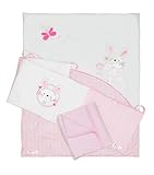Baby Elegance(ベビーエレガンス) Bell & Flo ウサギ  Cot Bed in a Box - ベビー組布団 セット&毛布 綿100%