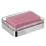 InterDesign ソープディッシュ Clear/Chrome 11.7 x 8.9 x 2.9 cm 24231EJ