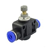 uxcell 空気圧スピードコントローラー　ジョイナー　スロットルクイック継手　プラスチック　金属　6mmから6mmまで