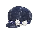 [ミキハウス] MIKIHOUSE リボン付き♪やわらかベビーキャスケット 〈SS-S（46cm-50cm）〉 11-9102-787 紺 S(48-50cm)