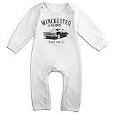 可愛い 男の子と女の子 スーパーナチュラル デザイン Tシャツ 体に合う White Size 18 Months