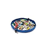 BT-RSTT Blue 18 Inch Nylon Kids Toy Storage Bag Organizer Box and Play Mat Toy Quick Pouch [並行輸入品]